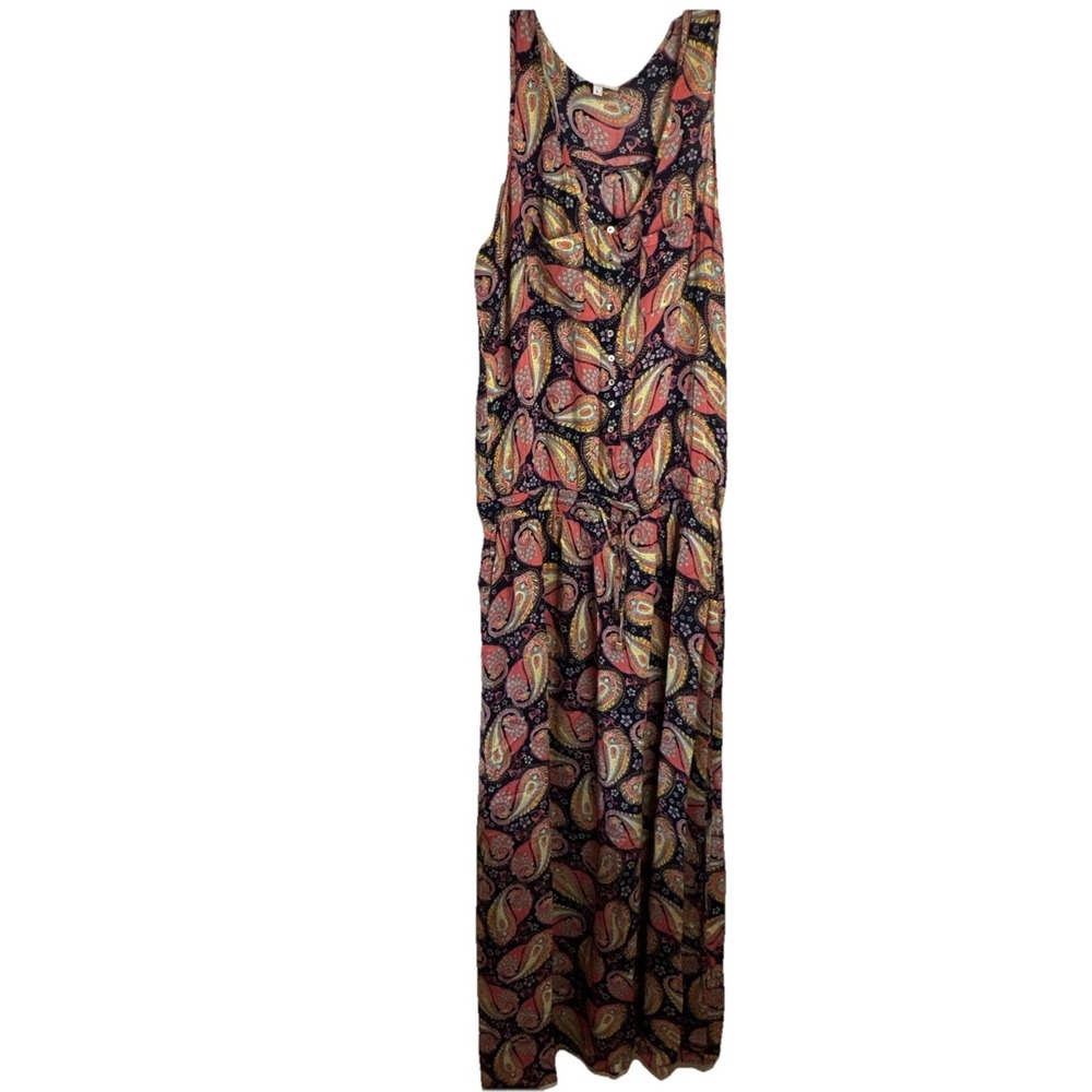 OndadeMar Womens Maxi Flowy Dress Beachy & Bright Resort‎ Swim Large